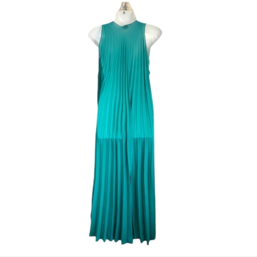 MONOPLAZA pleated maxi dress S - Picture 2 of 10